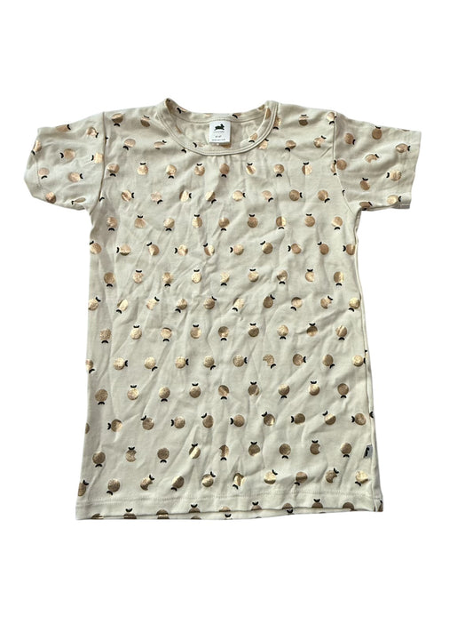Little & Lively Gold Pineapple Tee 3T 4T