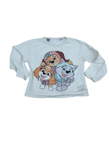Zara PAW Patrol Long Sleeve Top 4T