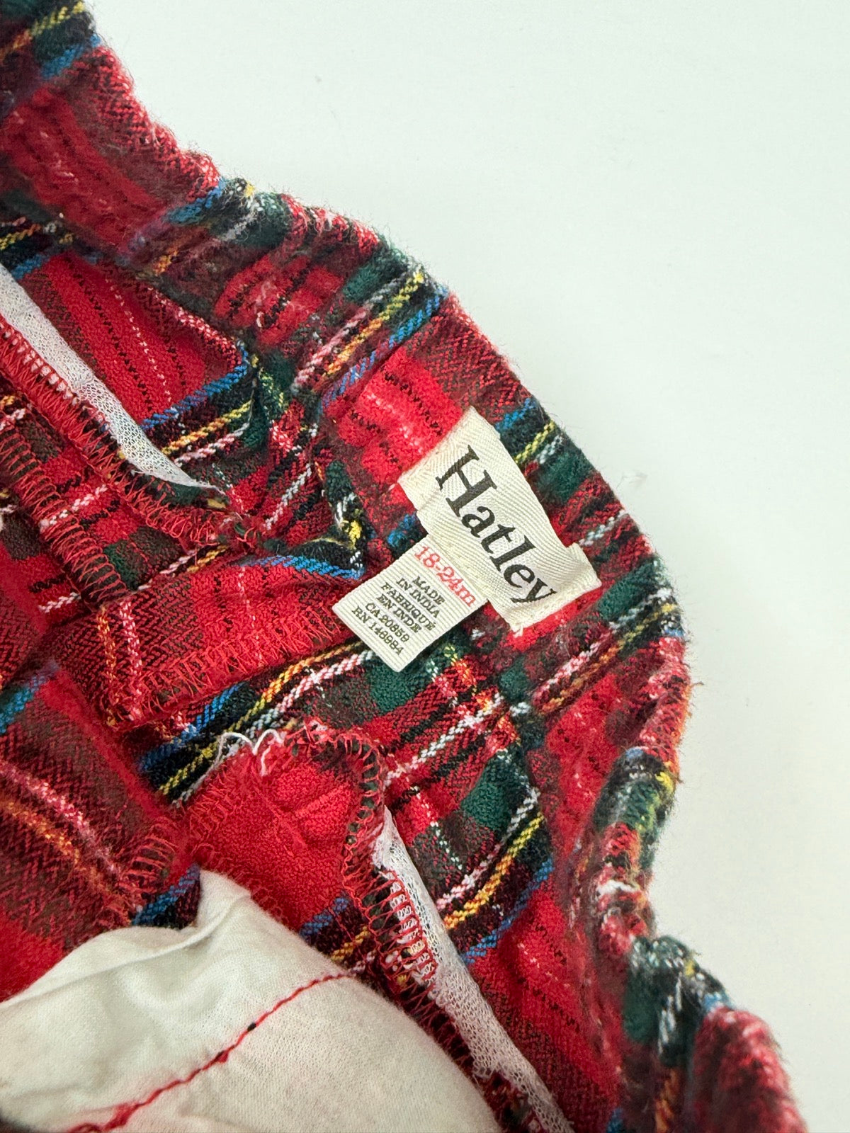 Hatley Red Tartan Plaid Pants 18-24m