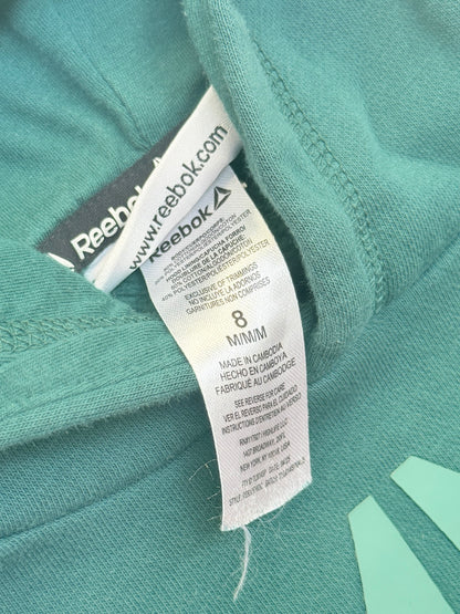Reebok Green Hoodie Sweatshirt Size 8