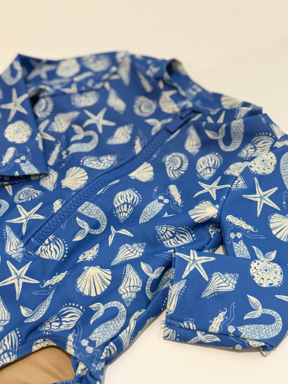 Old Navy Mermaid Shell Rash Guard 3-6M