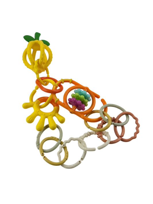 Baby Teether Toy Link Rings Set