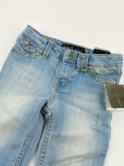 NWT - Baby Phat Girlz Light Wash Capri Jeans Size 4