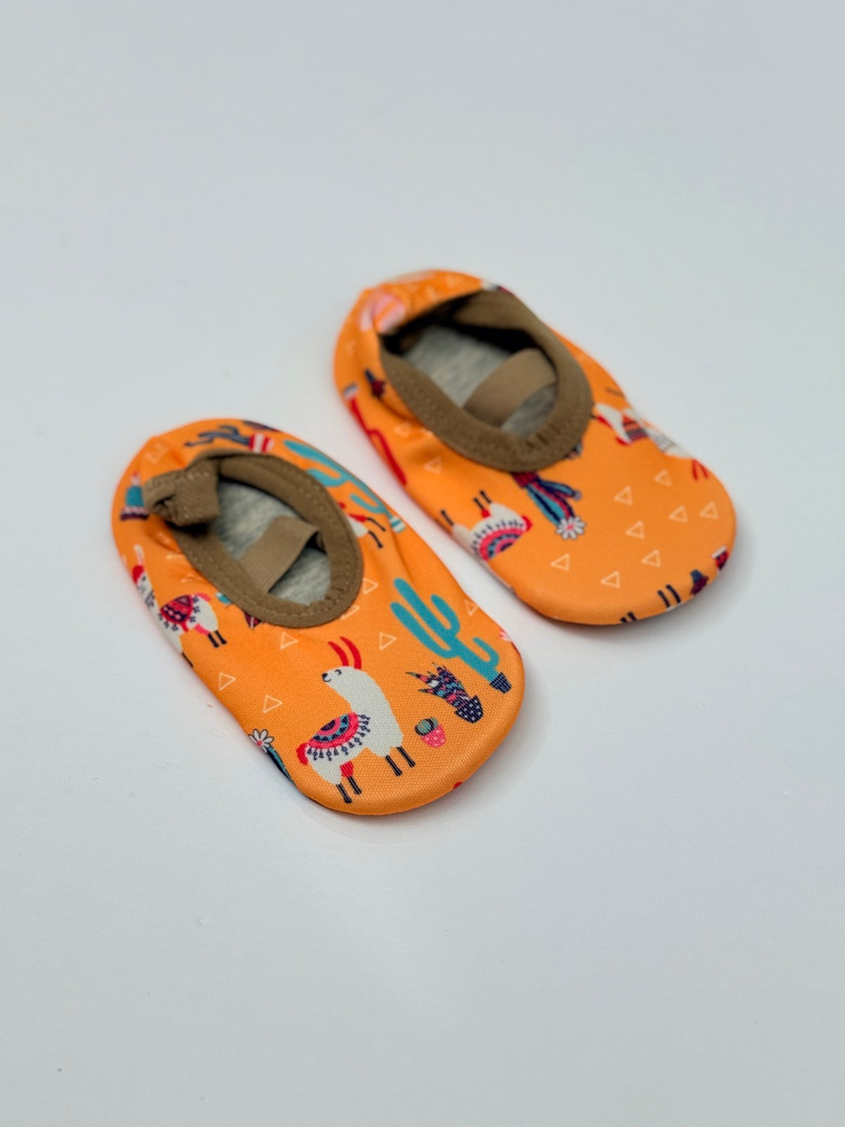 Llama Cactus Print Slippers 6-12m