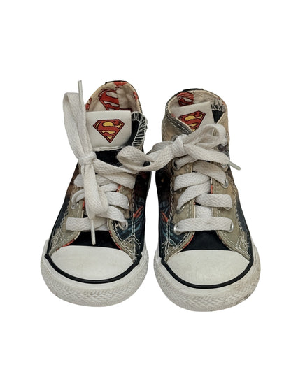 Converse All Star Superman Hi-Top Shoes Size 4