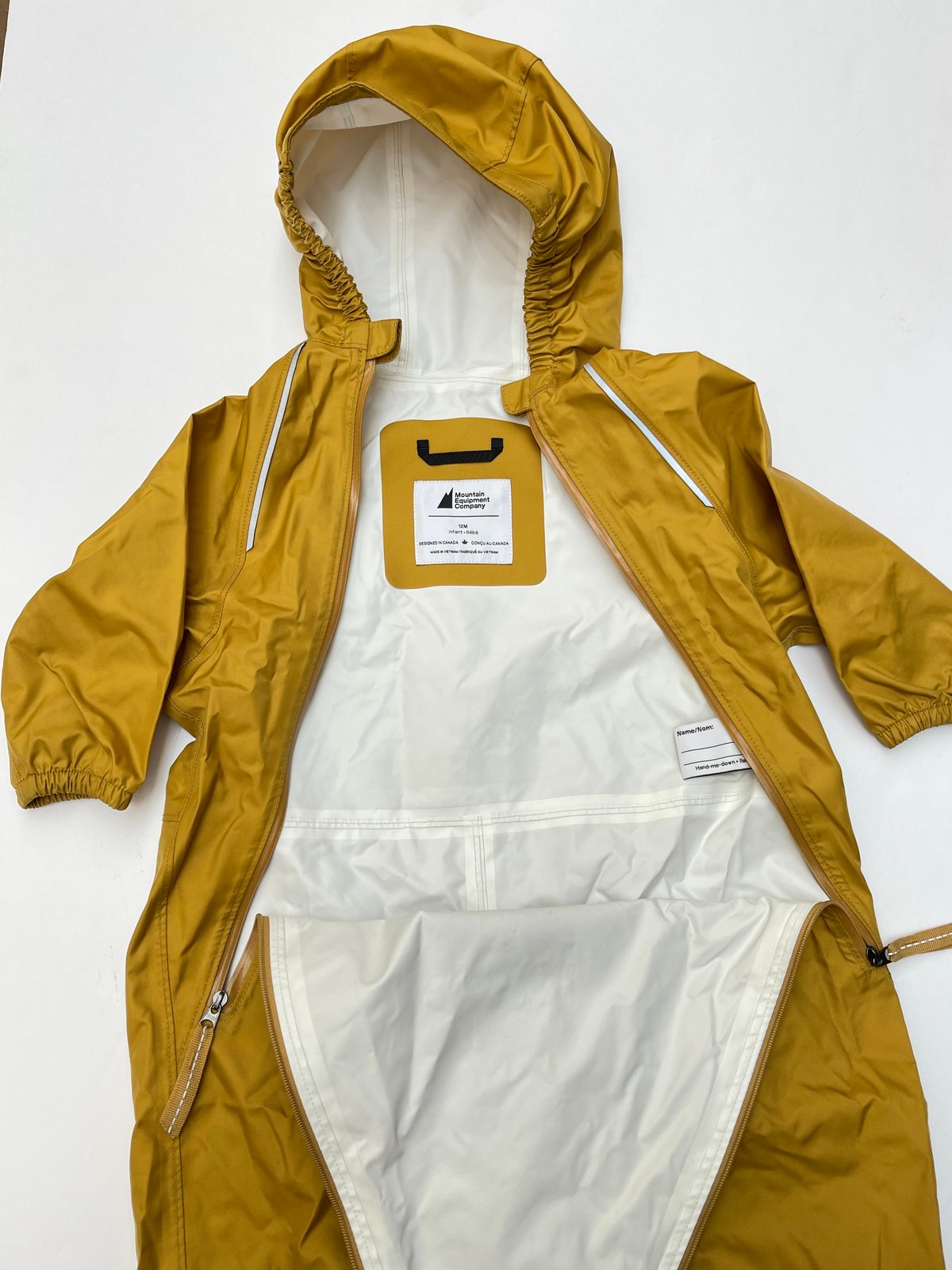 Mountain Equipment Company Mustard Snowsuit 12M