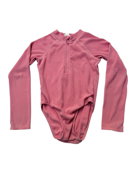 Anko Pink Long Sleeve Swimsuit Size 8