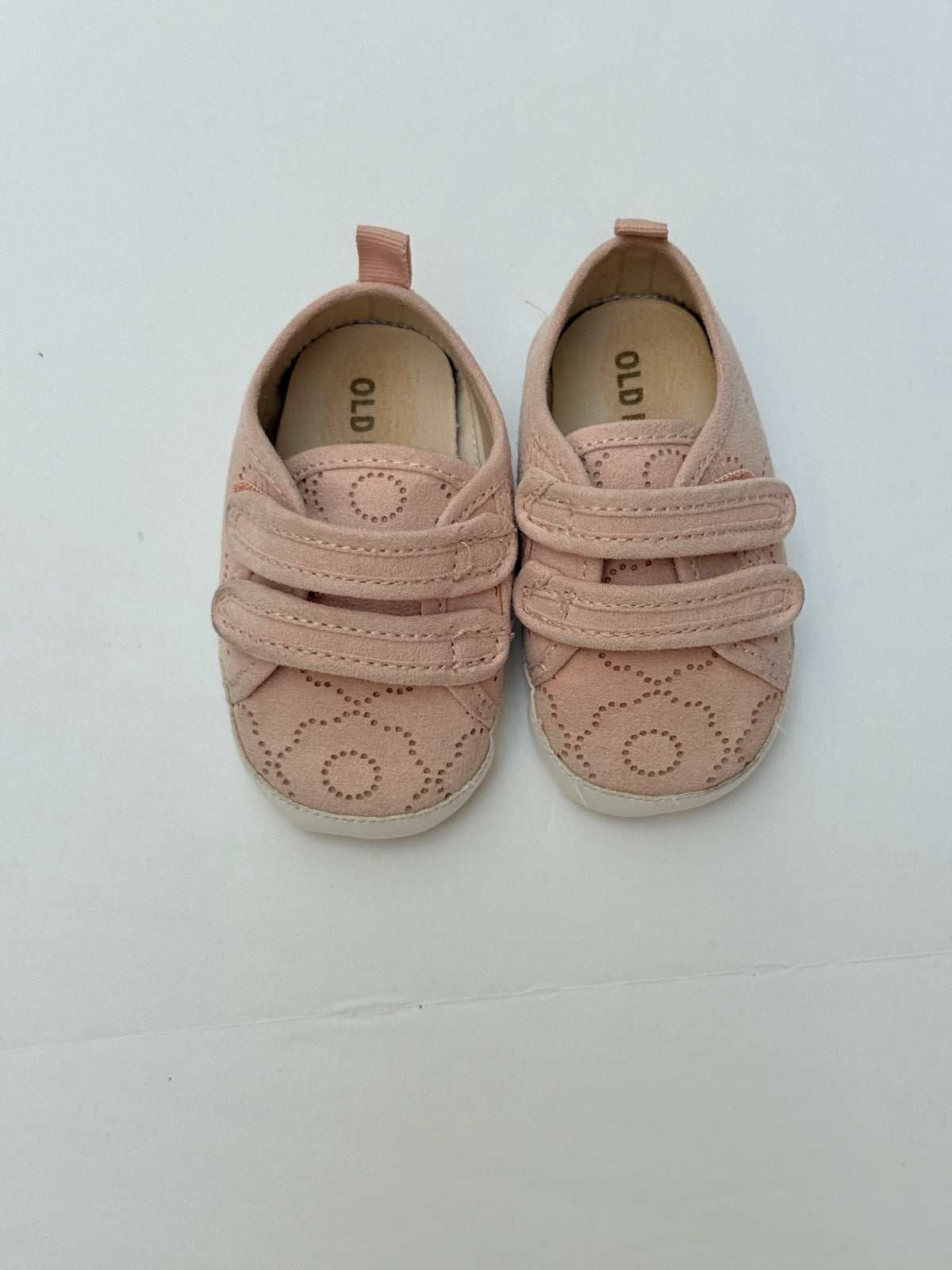 Old Navy Pink Floral Perforated Baby Sneakers 3-6M