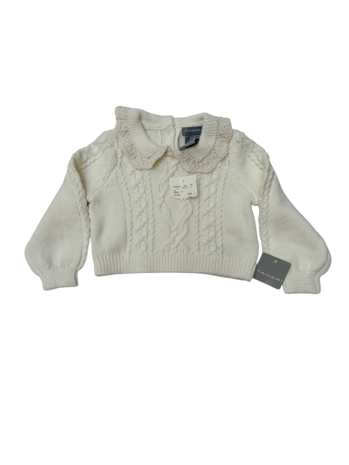 NWT - Tahari Cable Knit Sweater 12M