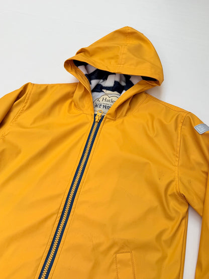 Hatley Yellow Fleece-Lined Rain Jacket Size 5