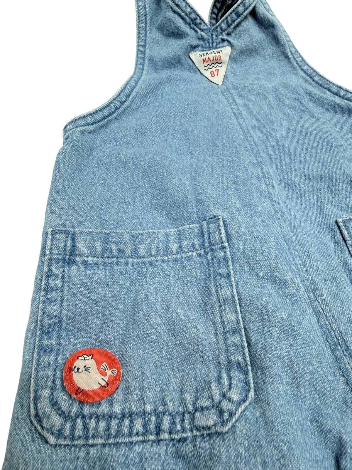 Sergent Major Denim Overalls 9-12M