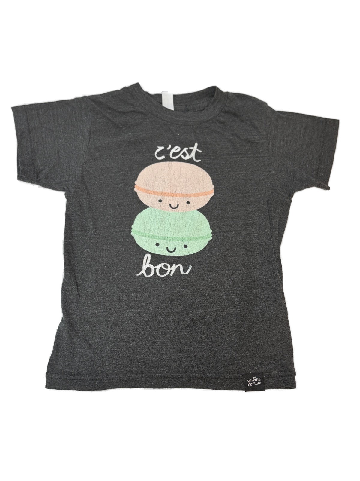 Whistle & Flute C'est Bon Macaron T-Shirt Size 4