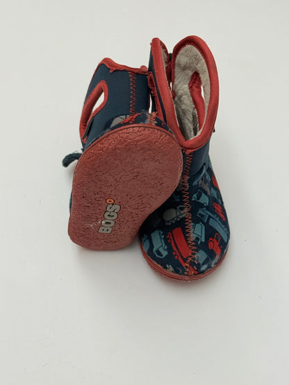 Bogs Waterproof Truck Print Baby Boots Size 4