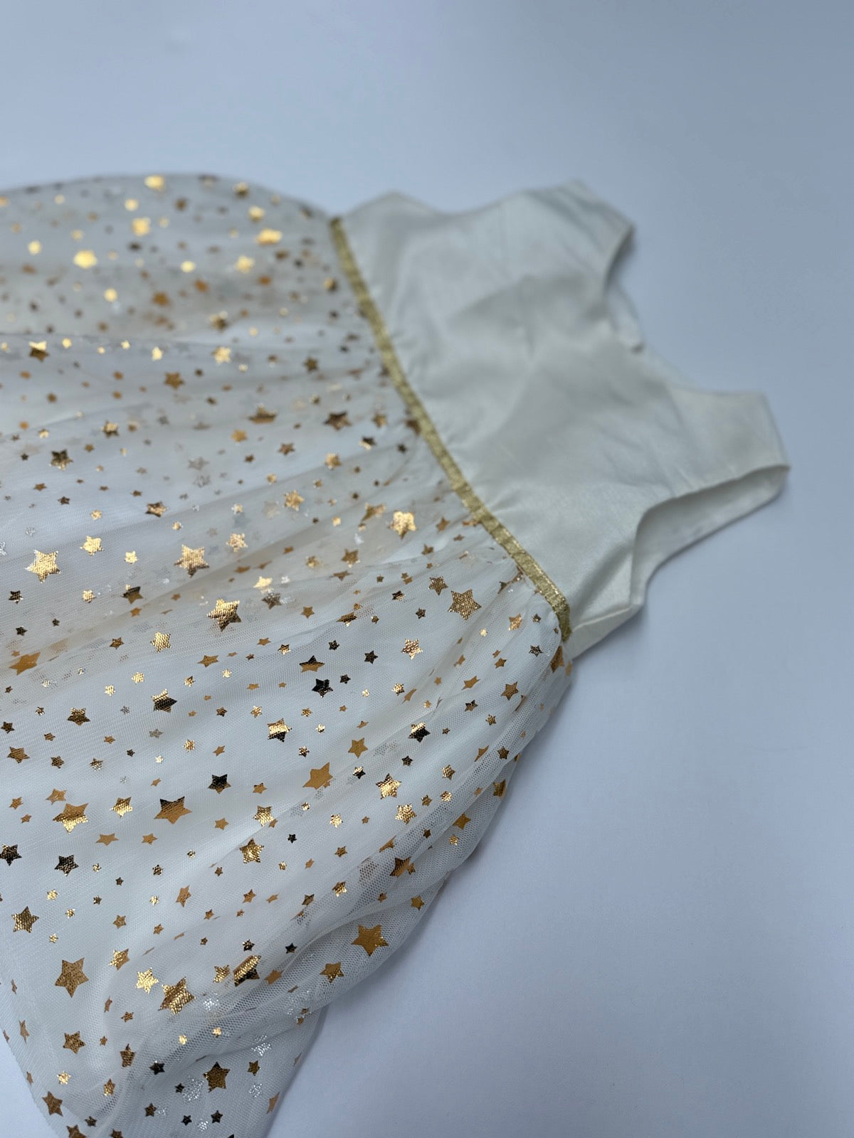 Mia & Mimi Gold Star Tulle Dress 6-9M