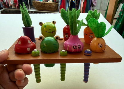 Montessori Wooden Animal Shape Sorter Wagon Toy