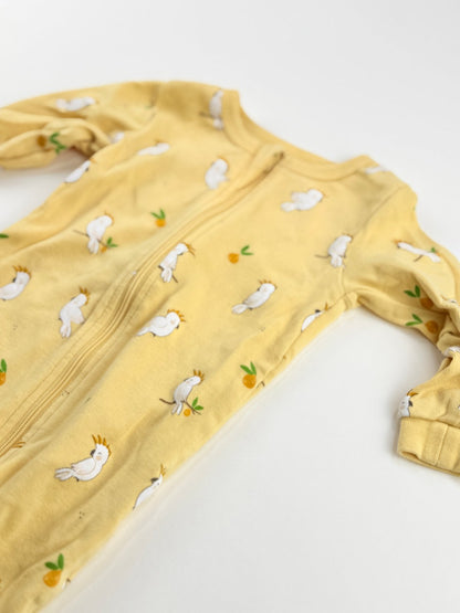 Petit Lem Cockatoo Print Sleeper 6M