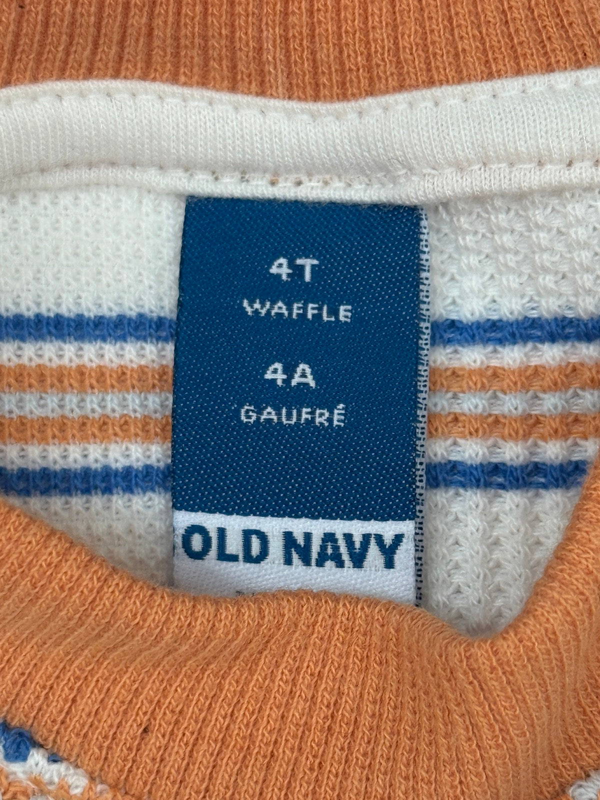 Old Navy Striped Waffle Tee 4T