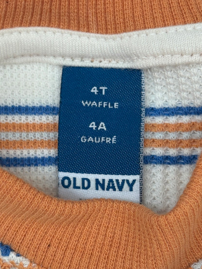 Old Navy Striped Waffle Tee 4T