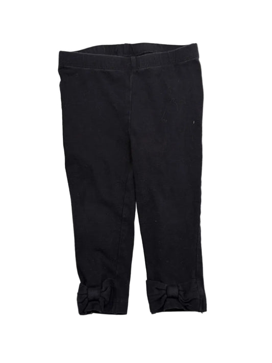 Children's Place Black Bow Leggings 12-18m
