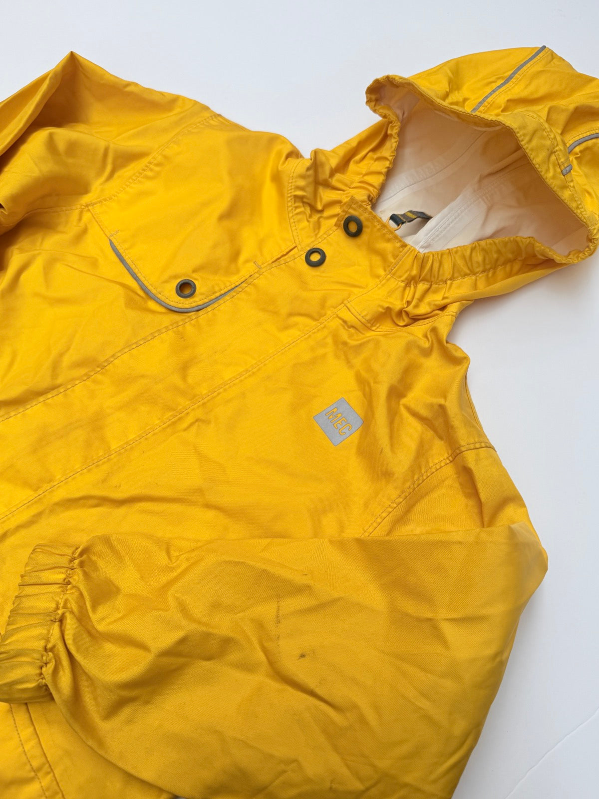 MEC Yellow Rain Jacket Size 6
