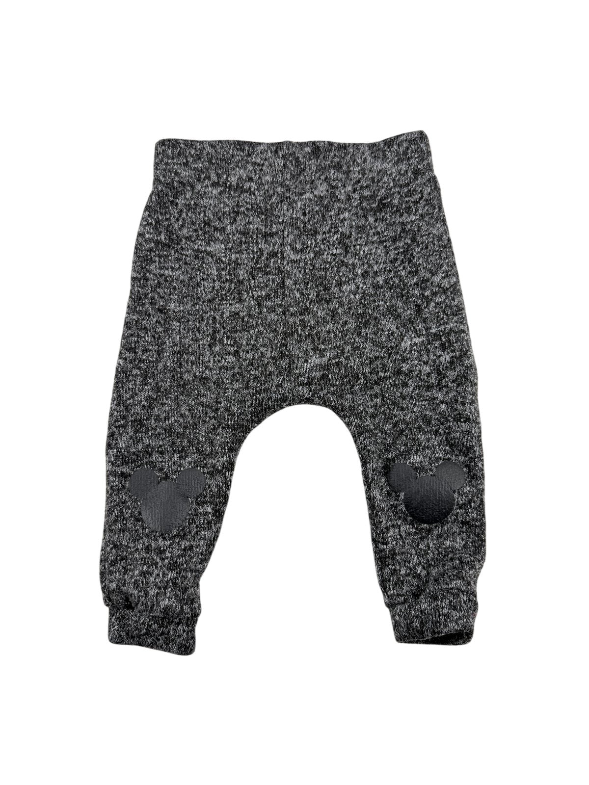 Disney Baby Mickey Knee Patch Gray Pants 12M