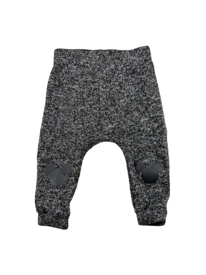 Disney Baby Mickey Knee Patch Gray Pants 12M