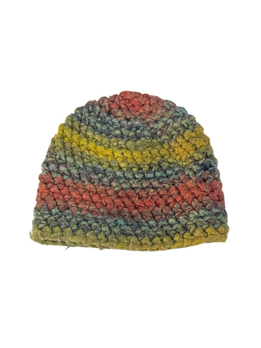 Handmade Crochet Multicolor Beanie Hat 1-4Y