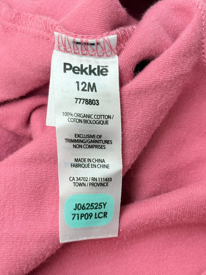 Pekkle Bow Print Footed Sleeper 12M