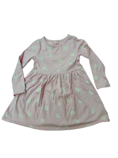 Cat & Jack Ghost Print Pink Dress 4T