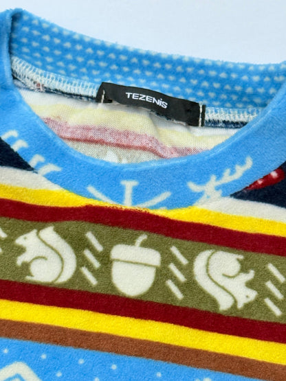 Tezenis Fair Isle Fleece Pajamas Size 2-3Y
