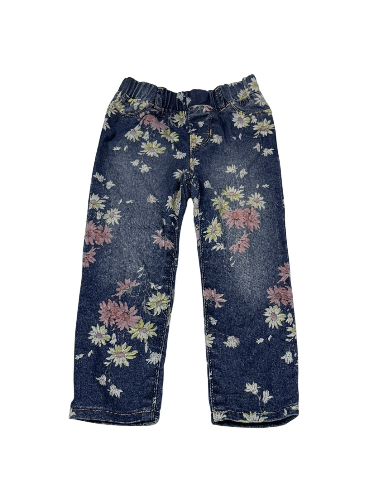 Gap Denim Floral Print Jean Leggings 3T