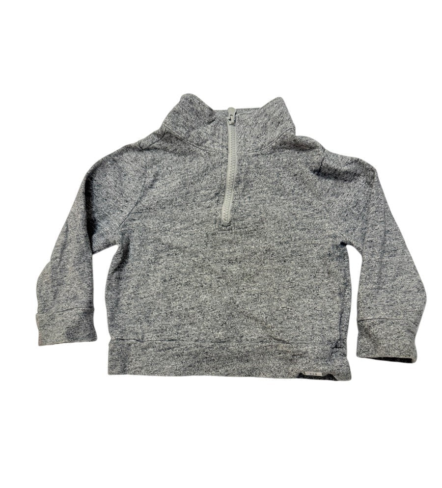 baby Gap Gray Quarter-Zip Sweatshirt 3T