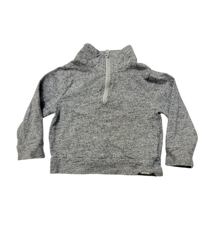 baby Gap Gray Quarter-Zip Sweatshirt 3T