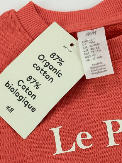 NWT - H&M Le Port De Bateux Sweatshirt 12-18M