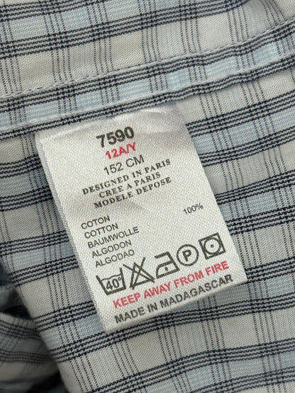 Jacadi Paris Gingham Check Shirt Size 12