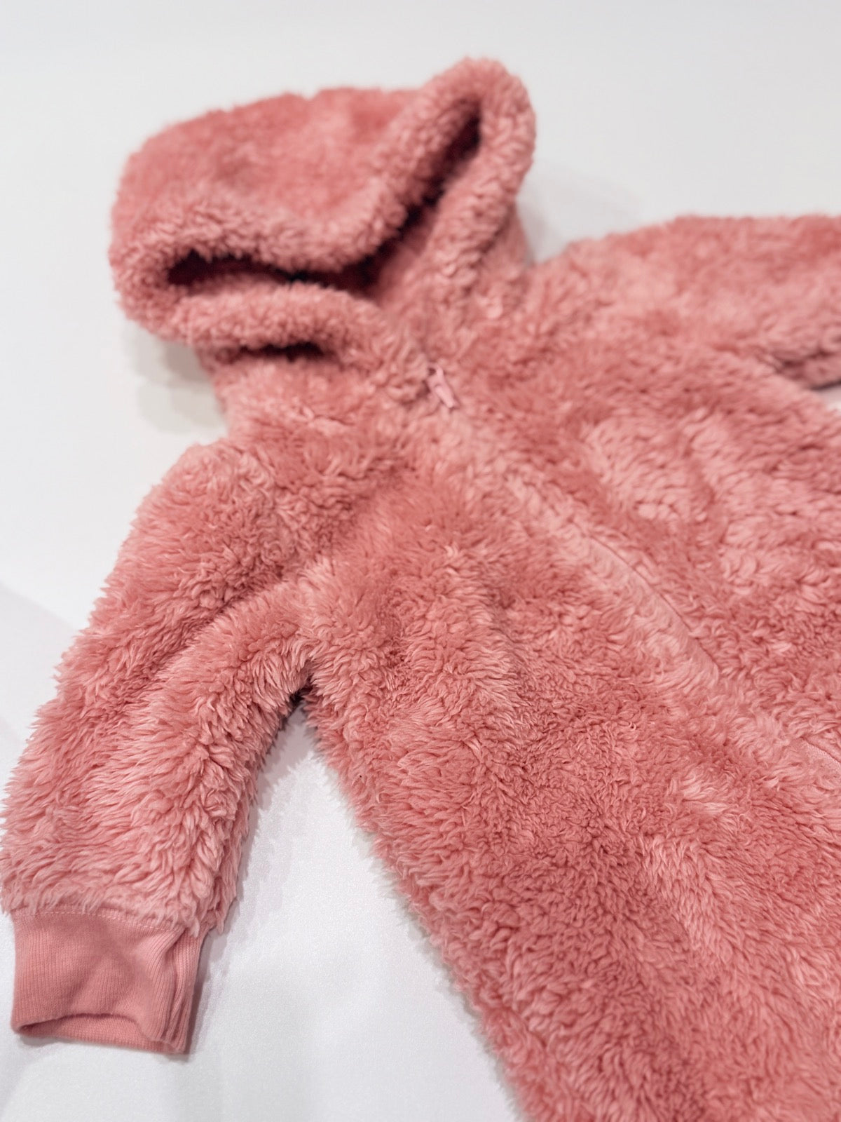 Carter's Child of Mine Pink Sherpa Snowsuit 0-3M
