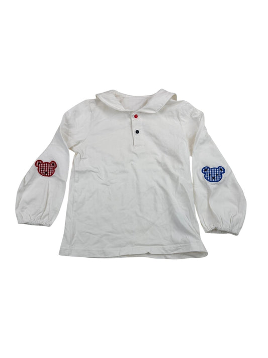 Miki House Sailor Collar Bear Top Size 4-5Y