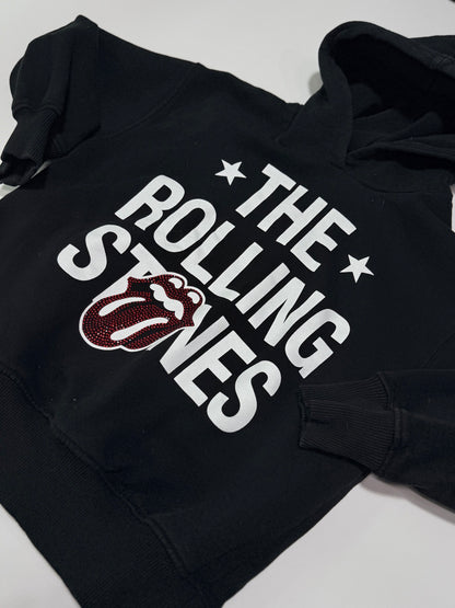 Zara Rolling Stones Black Hoodie 8-9Y