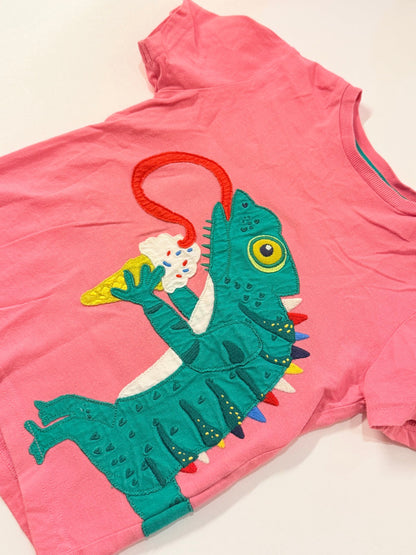 Mini Boden Chameleon Ice Cream Shirt Size 3-4Y