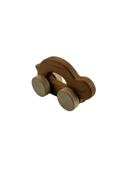 Wooden Push Toy Turtle on Wheels