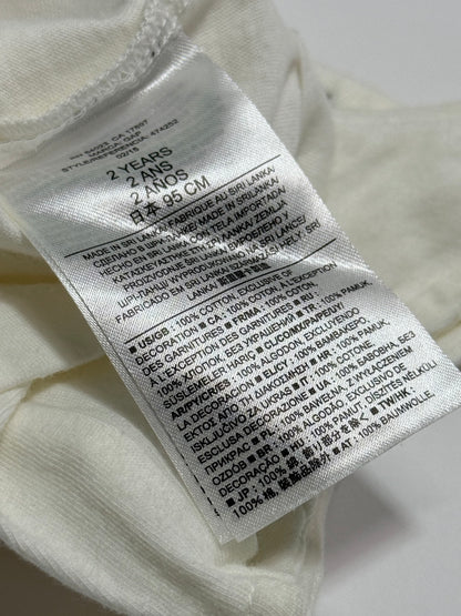 Baby Gap White Star Embroidered Dress 2T
