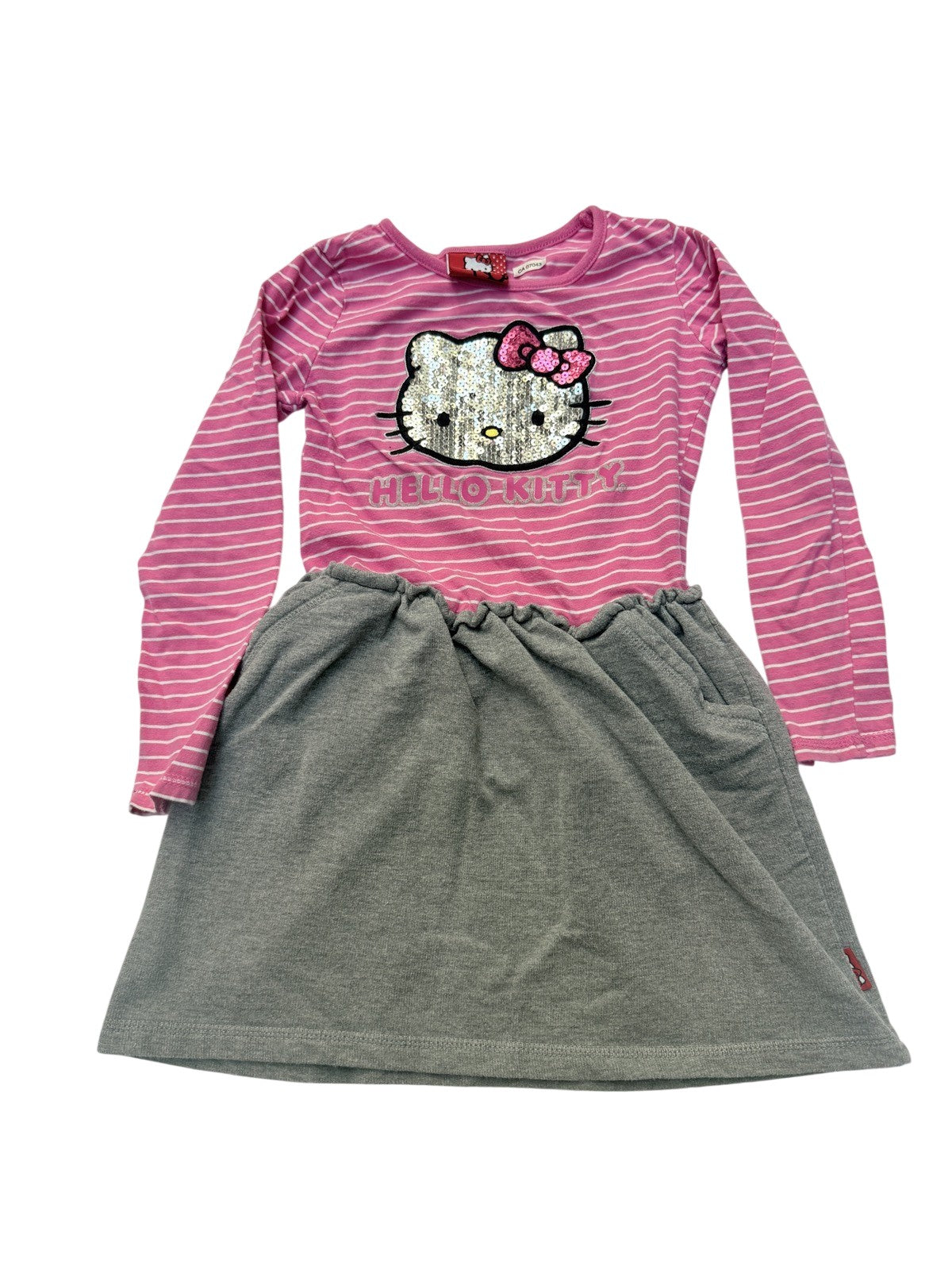 Hello Kitty Striped Sequin Dress Size 7