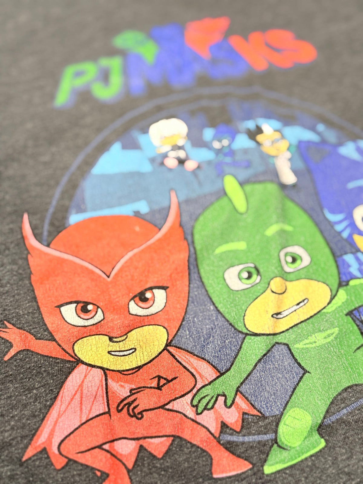 Old Navy PJ Masks Gray Long Sleeve 4T