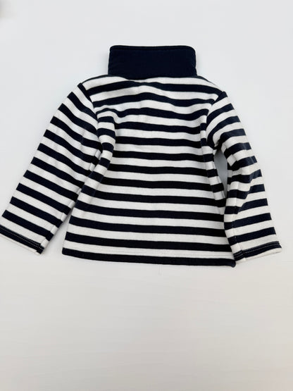 Tim Pouce Paris Striped Turtleneck Top 12M