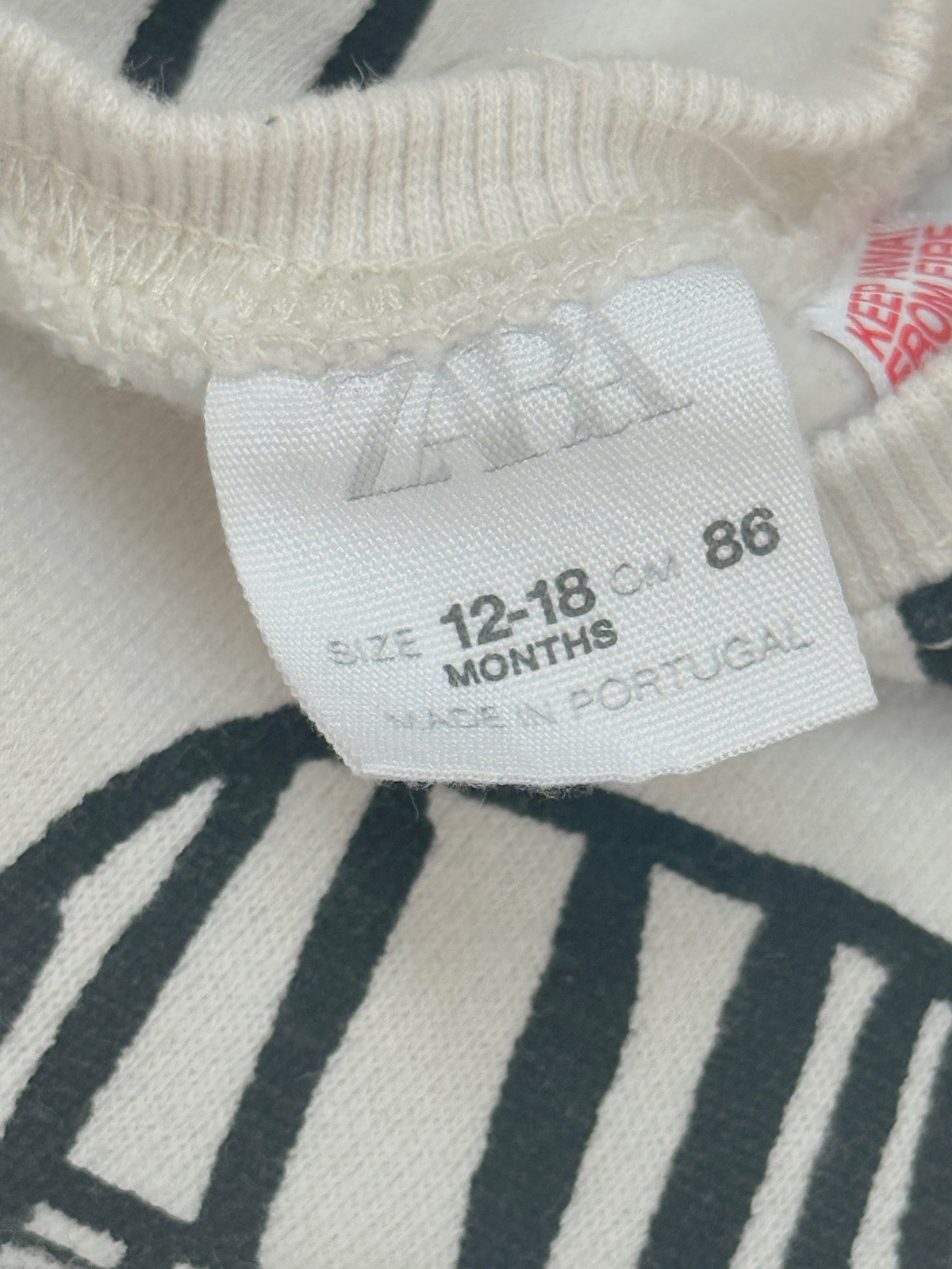 Zara Animal Print Sweatsuit Set 18-24M