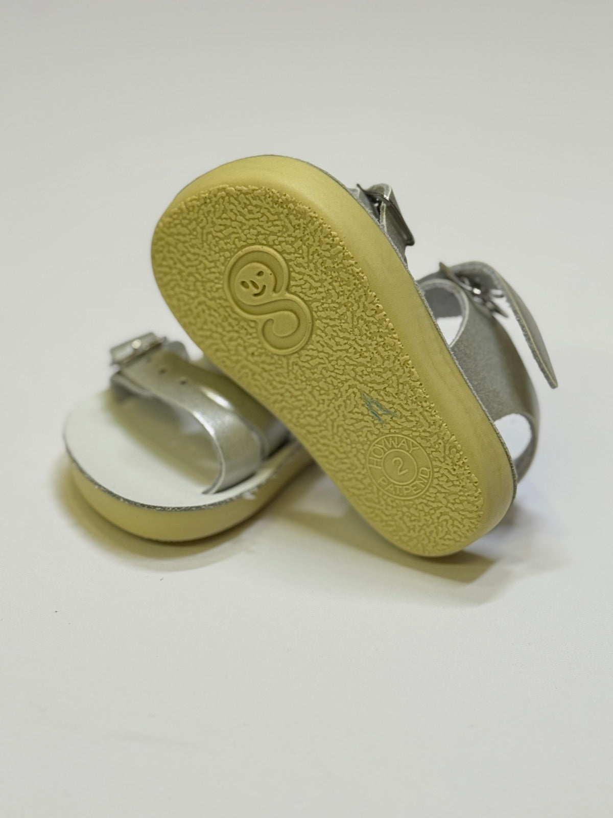Salt Water Sandals Sea Wees Silver Baby Size 2