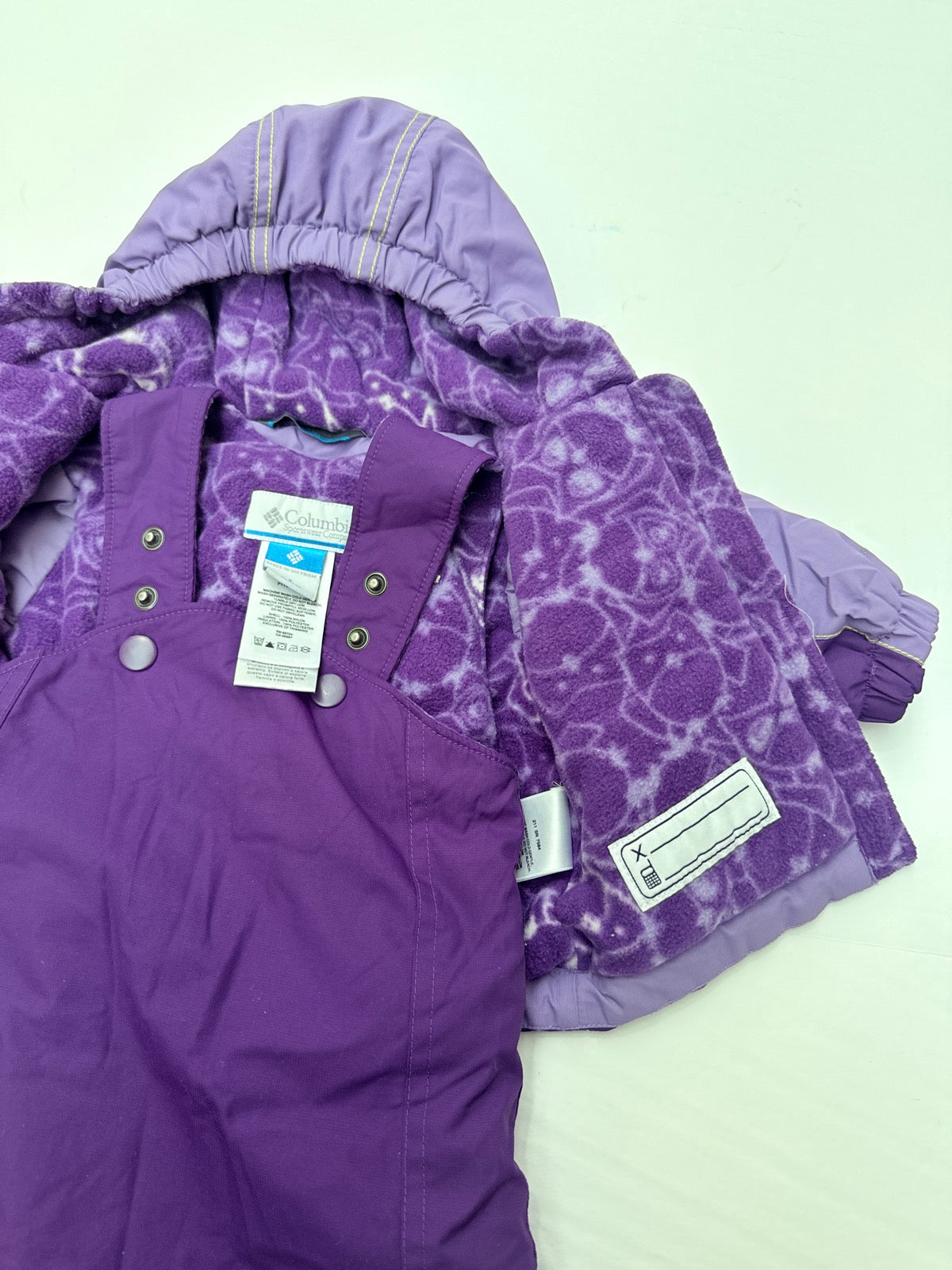 Columbia Purple Snowsuit Set 6 Months