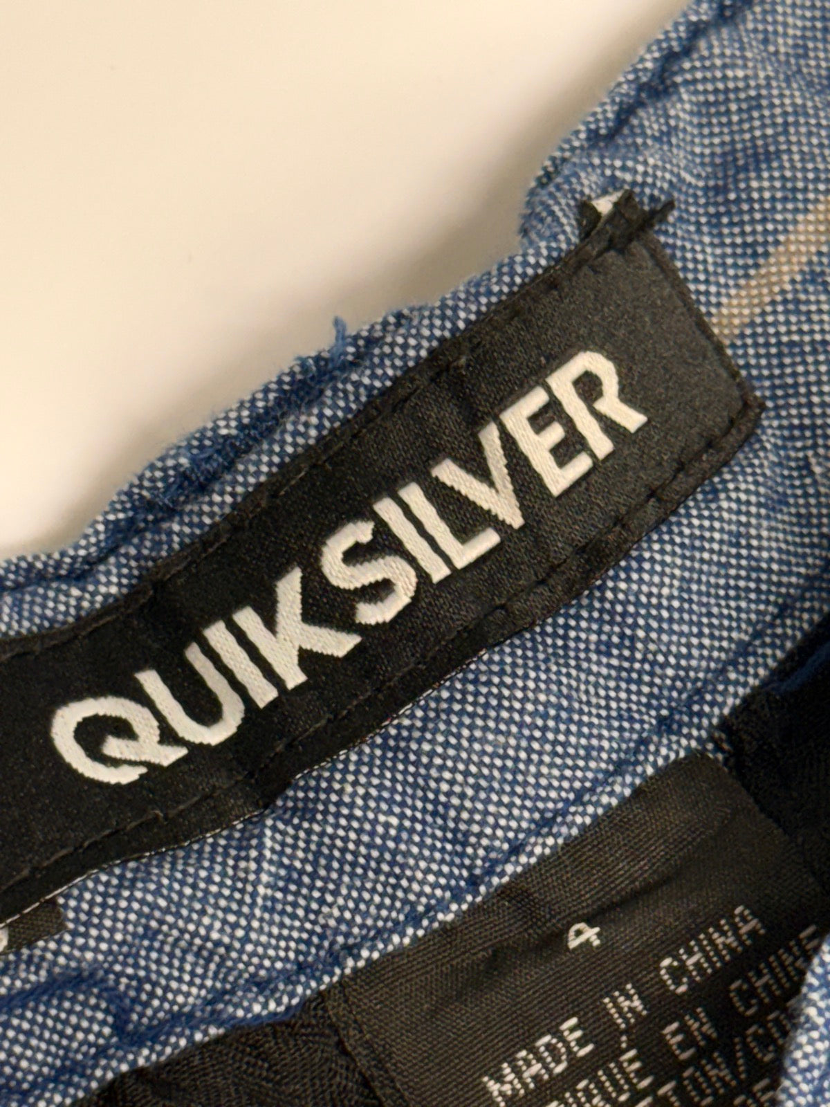 Quiksilver Blue Striped Shorts Size 4