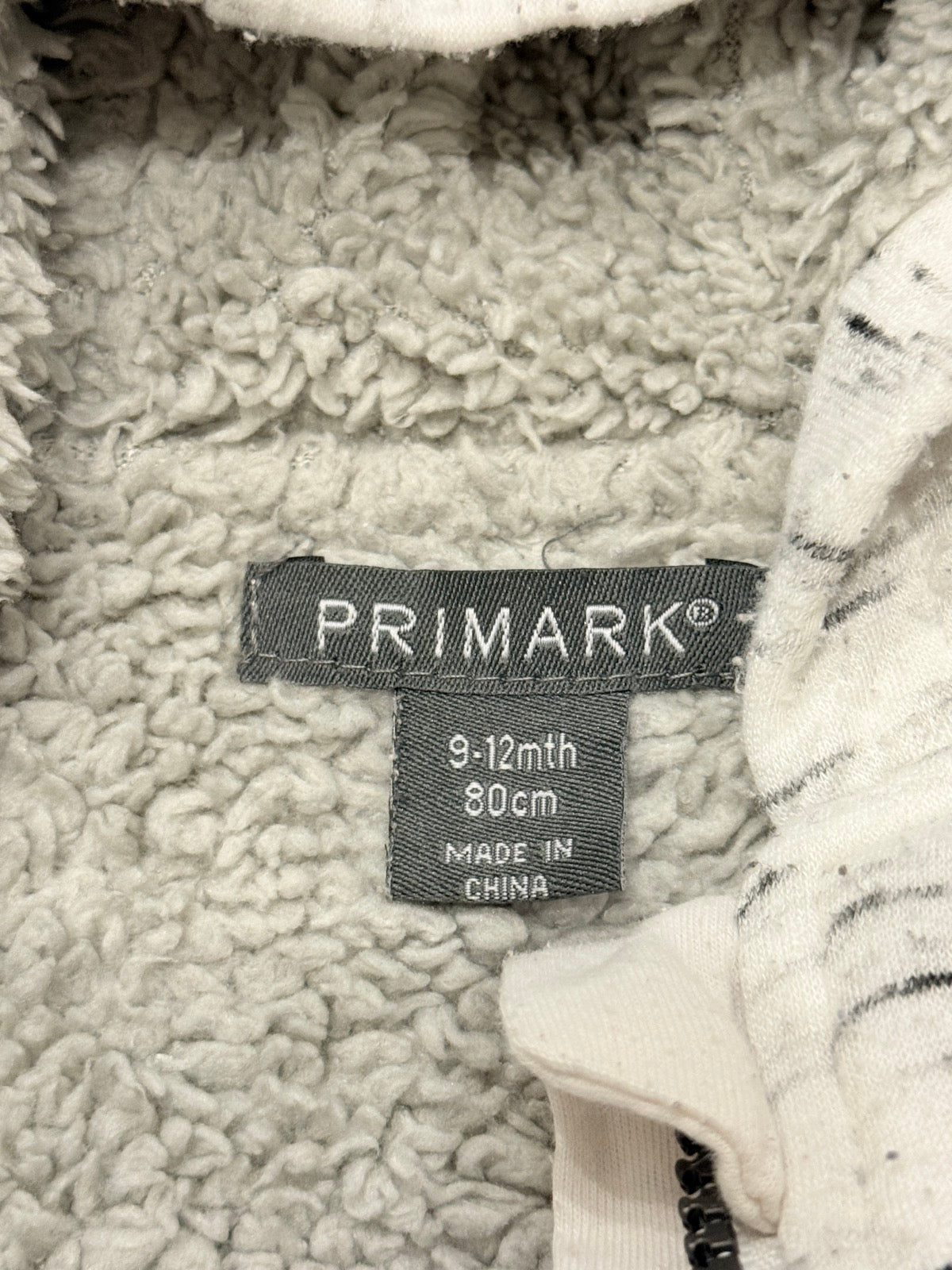 Primark Marled Sherpa Lined Hoodie 12-18M