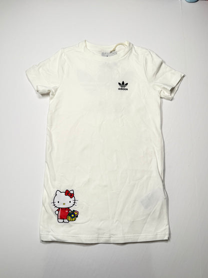 New! Adidas x Hello Kitty White T-Shirt Dress Size 5-6Y